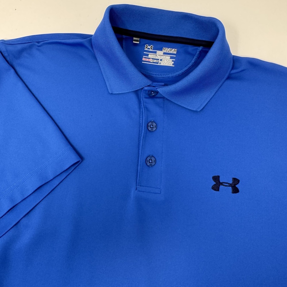 Under‎ Armour Shirt Mens Medium HeatGear Performance Polo Golf Loose Fit 2013